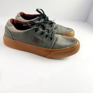 DC Gray and Tan Casual Sneakers